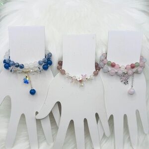 Beaded Bracelet Bundle Lot for Small Wrist Multicolored